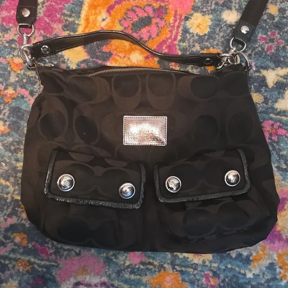 Coach 14570 Poppy Signature Jacquard - Picture 1 of 11